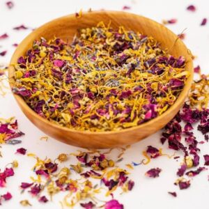 Mélange de fleurs comestibles séchées » flower mix nature «