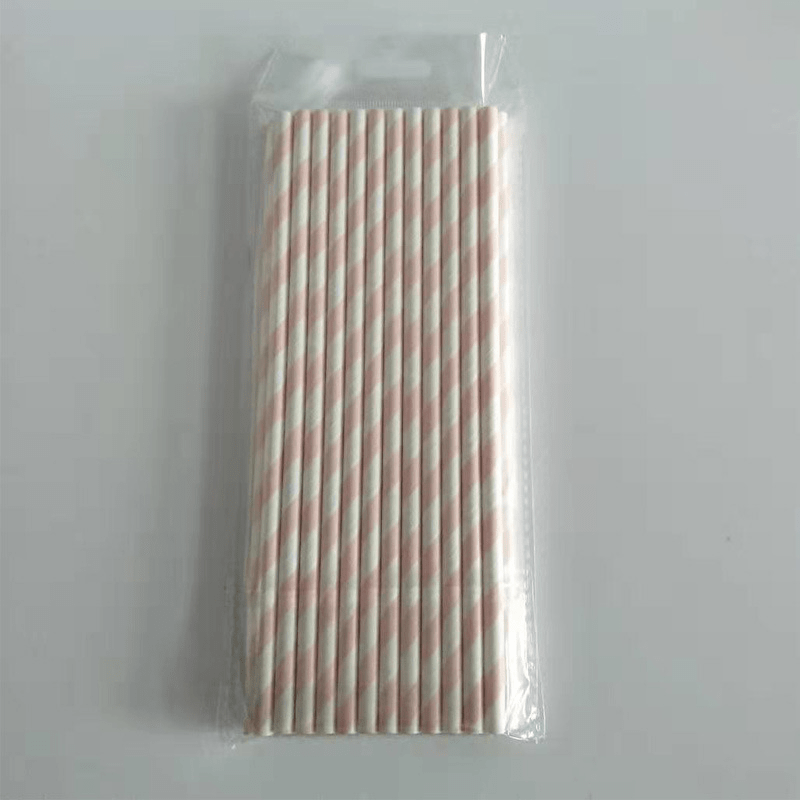 25 Pailles Papier pour Cake Pops Rayées - Image 23