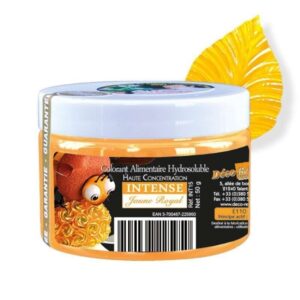 Colorant Alimentaire Hydrosoluble Intense en Poudre Jaune Royal 50gr - Déco Relief