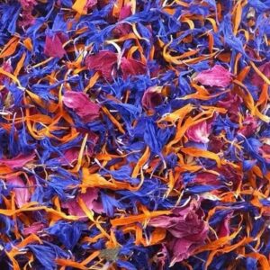 Mélange de fleurs comestibles séchées » flower mix life «