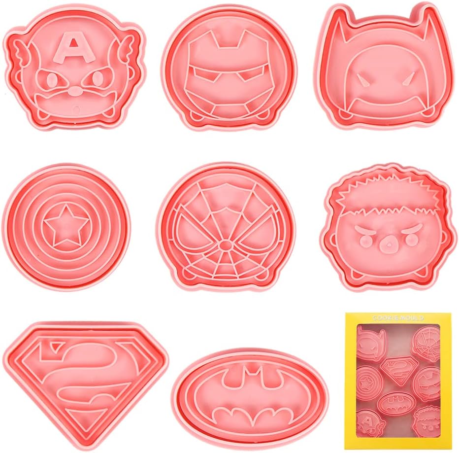 SET. 8 Emporte-pièces Super Héros - Image 2