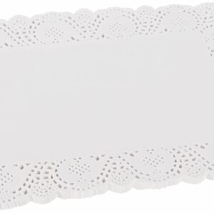 Papier Dentelle Blanc Rectangulaire 12pcs