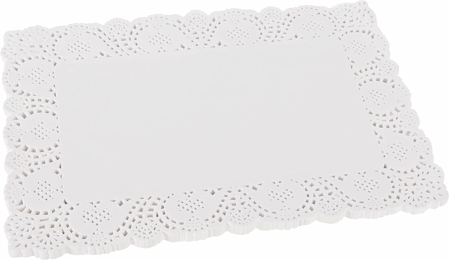 Papier Dentelle Blanc Rectangulaire 12pcs