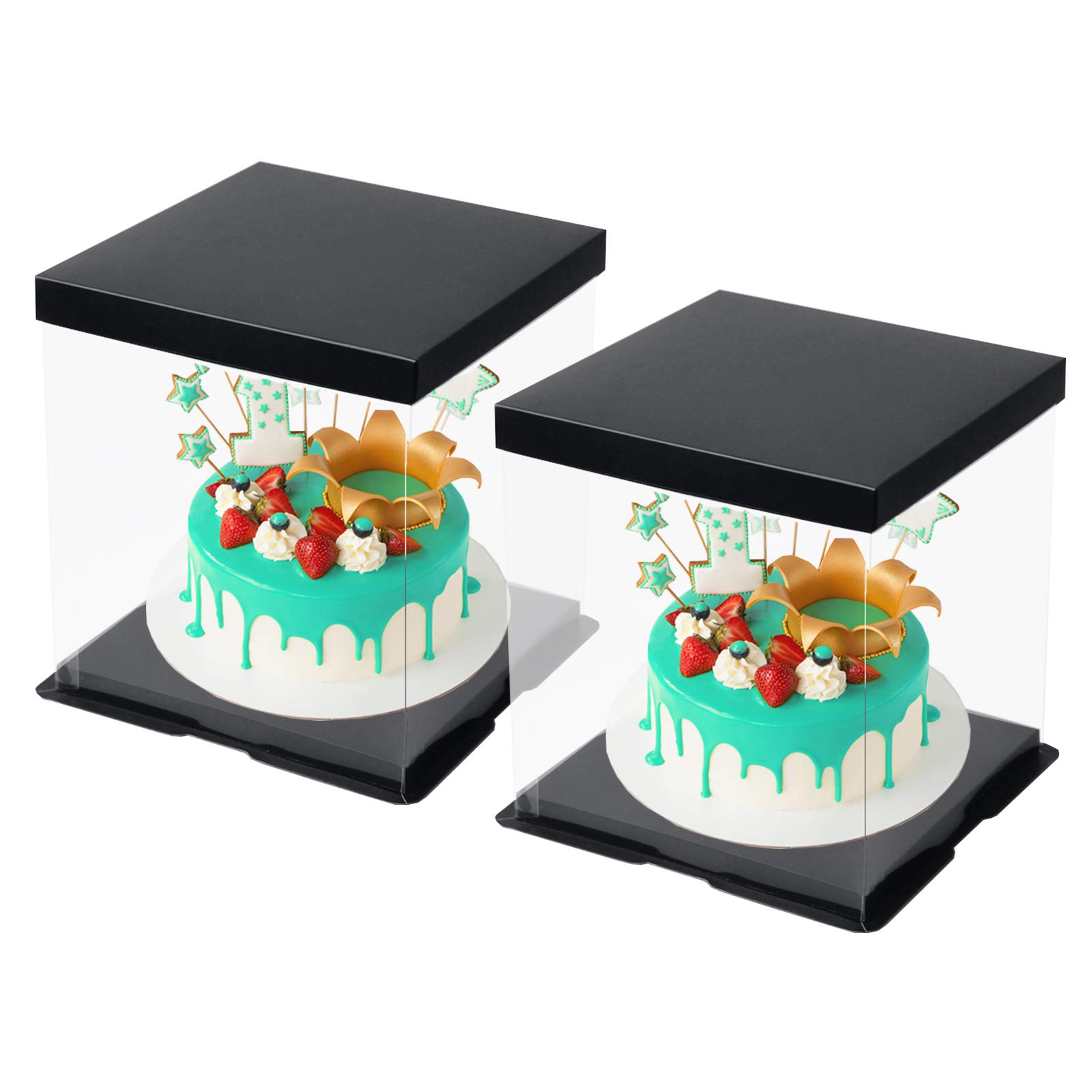 Boîte à gâteau transparente Carré - Image 3