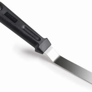 Lacor 60442 60442-Mini spatule coudée, 2 x 9 cm, acier inoxydable