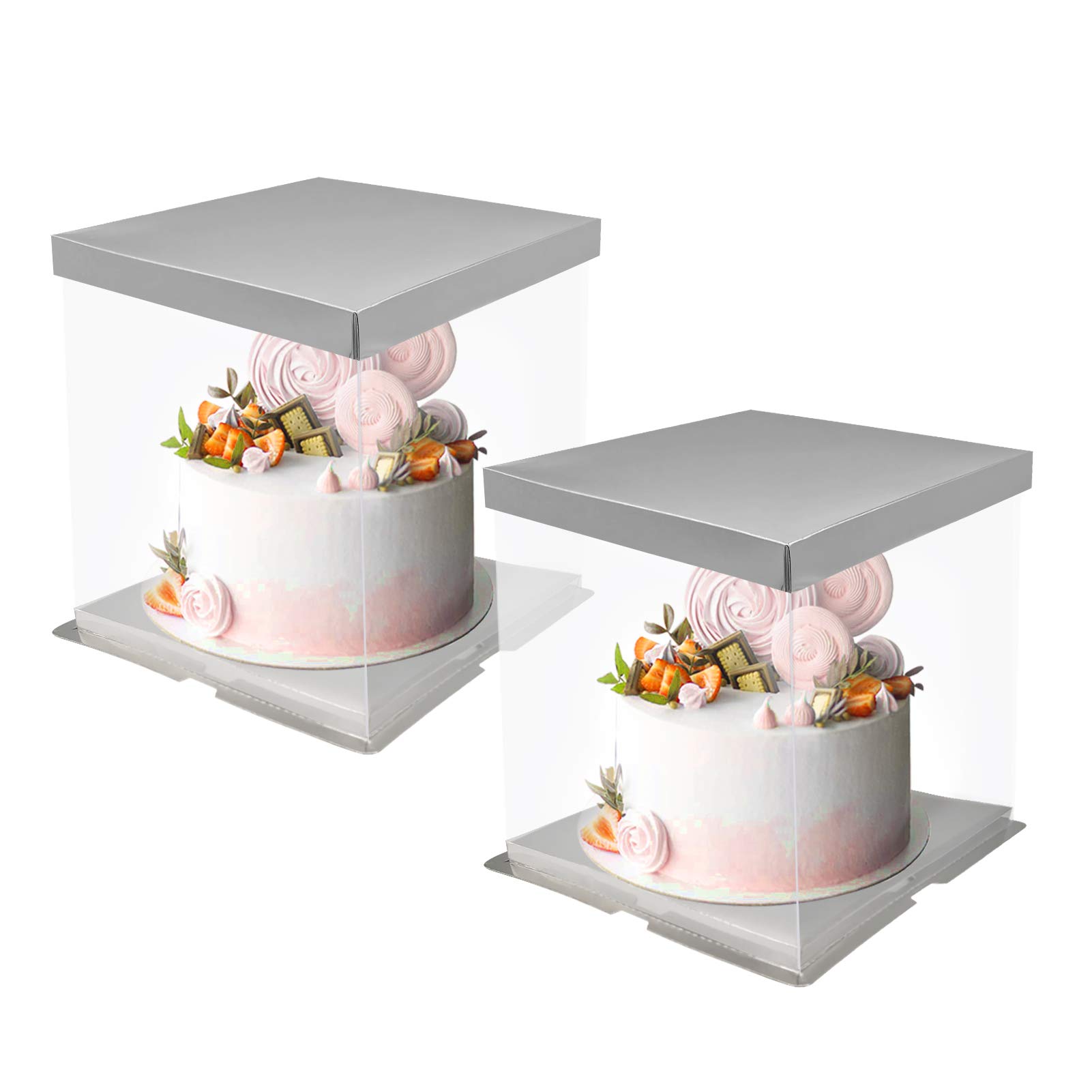 Boîte à gâteau transparente Carré - Image 4