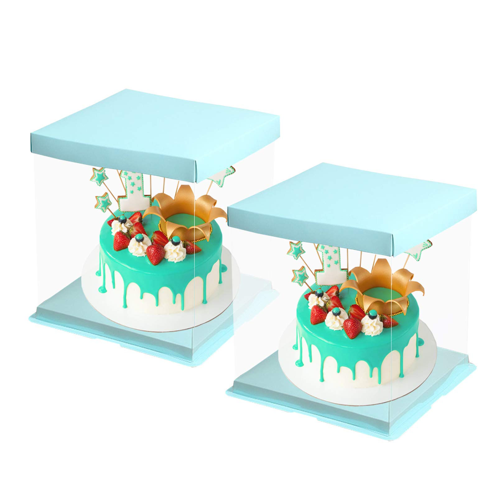 Boîte à gâteau transparente Carré