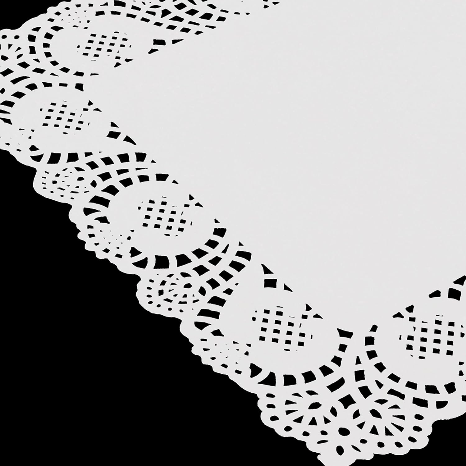 Papier Dentelle Blanc Rectangulaire 12pcs - Image 6