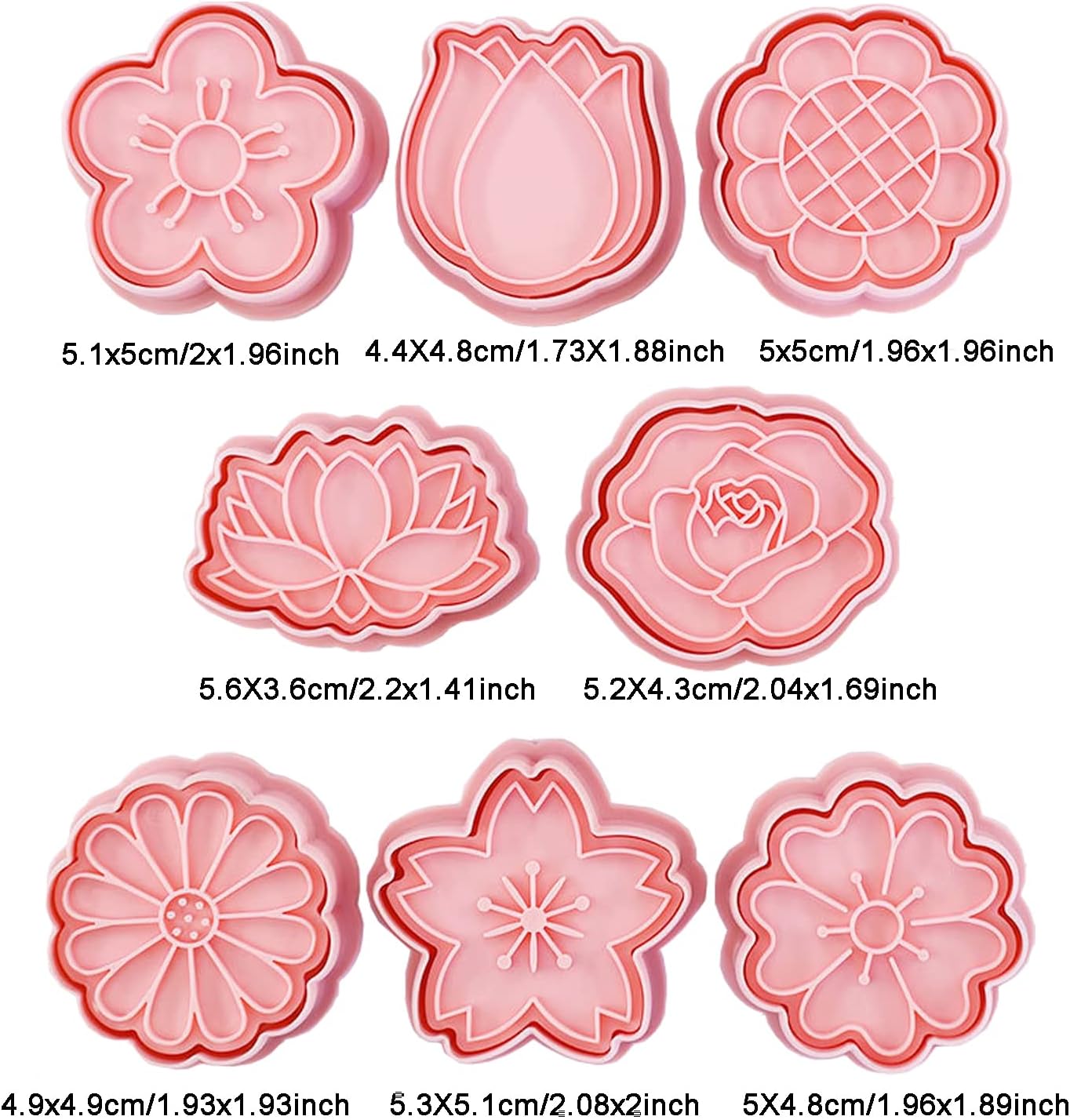 SET. 8 Emporte-pièces Fleurs - Image 5