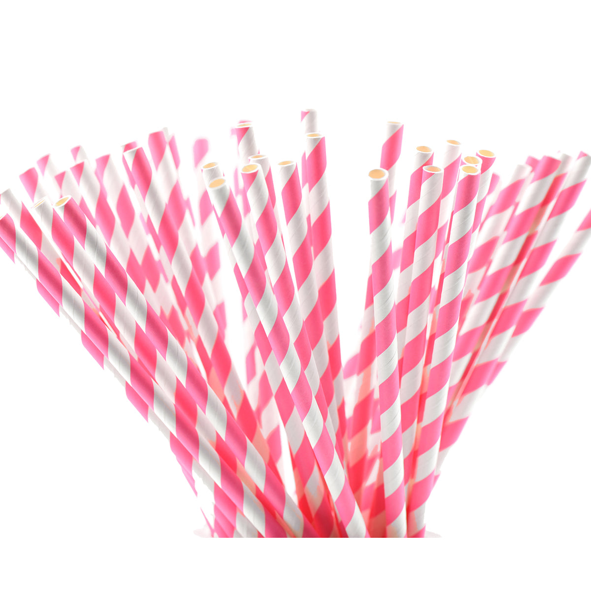 25 Pailles Papier pour Cake Pops Rayées - Image 2