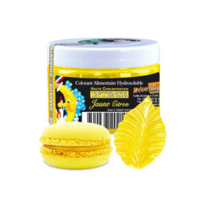 Colorant Alimentaire Hydrosoluble Intense en Poudre Jaune Citron 50gr - Déco Relief
