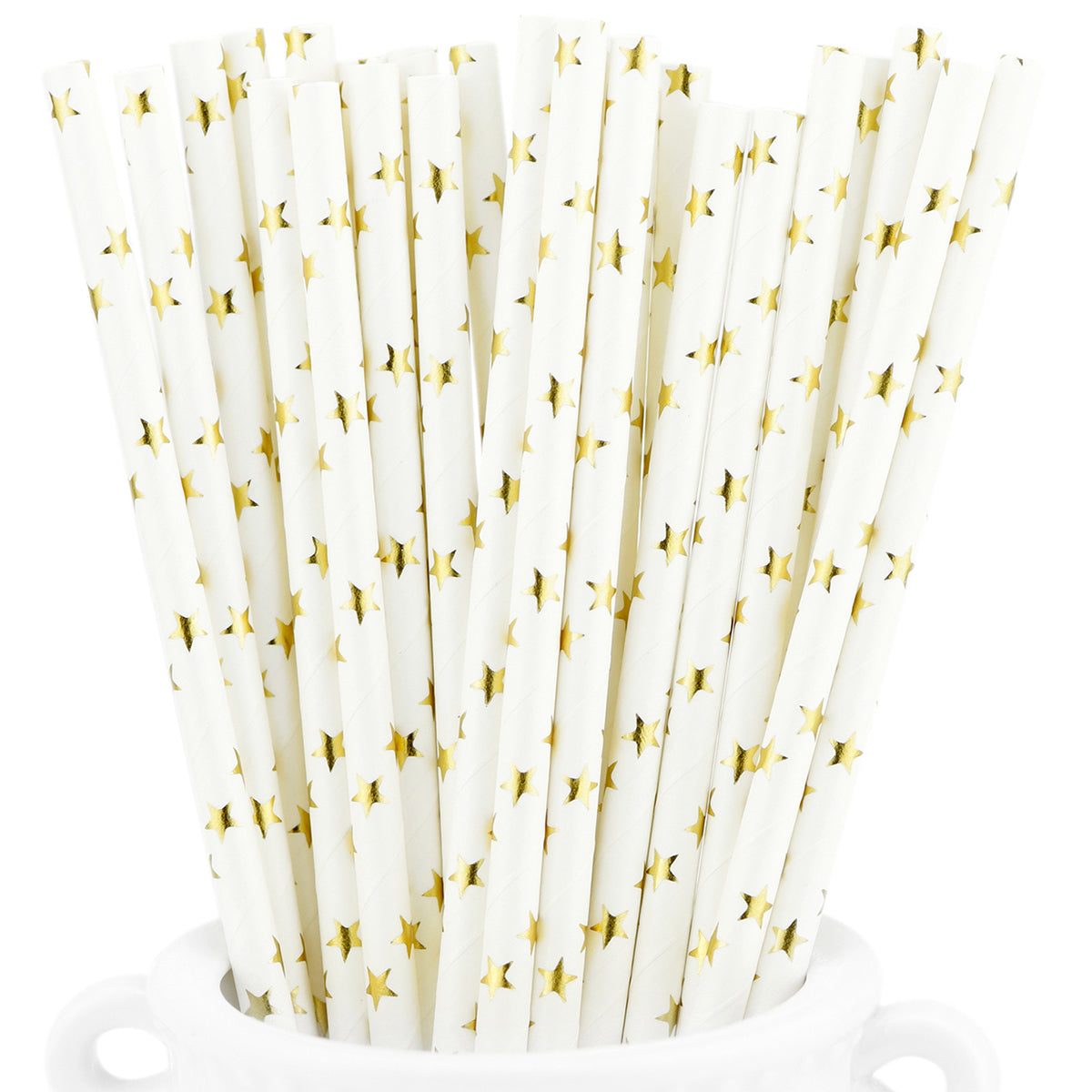 25 Pailles Papier pour Cake Pops Rayées - Image 17