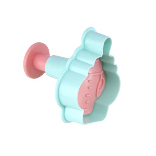 SET. 4 Emporte-piecès avec Poussoir Bébé Naissance Baptème - Image 4