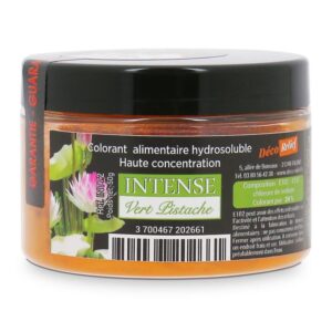 COLORANT ALIMENTAIRE HYDROSOLUBLE INTENSE EN POUDRE – Vert Pistache – 50g