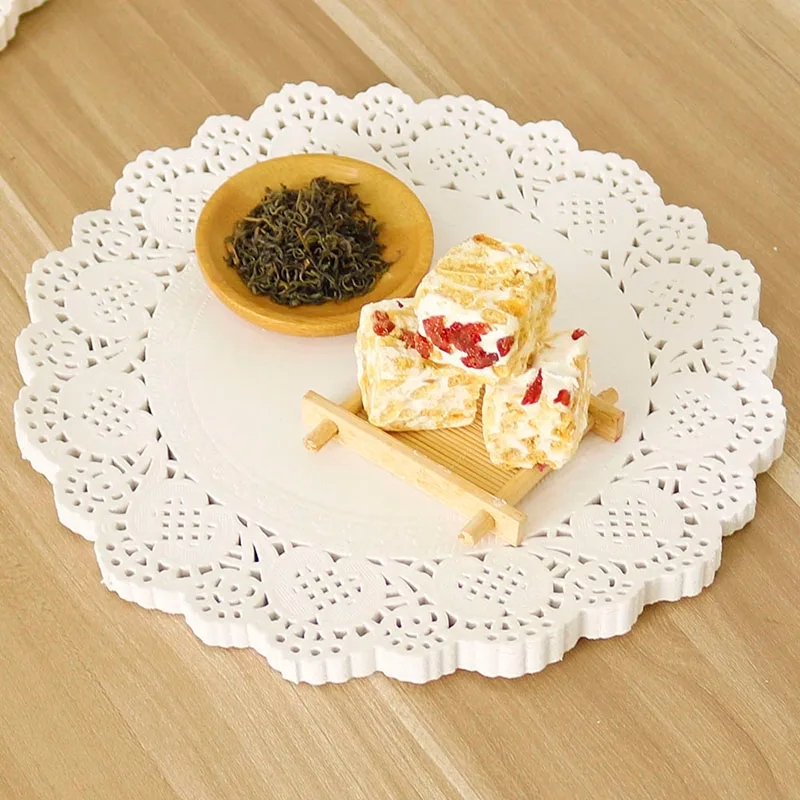 Dentelle Ronde en Papier Blanc 12pcs - Image 8