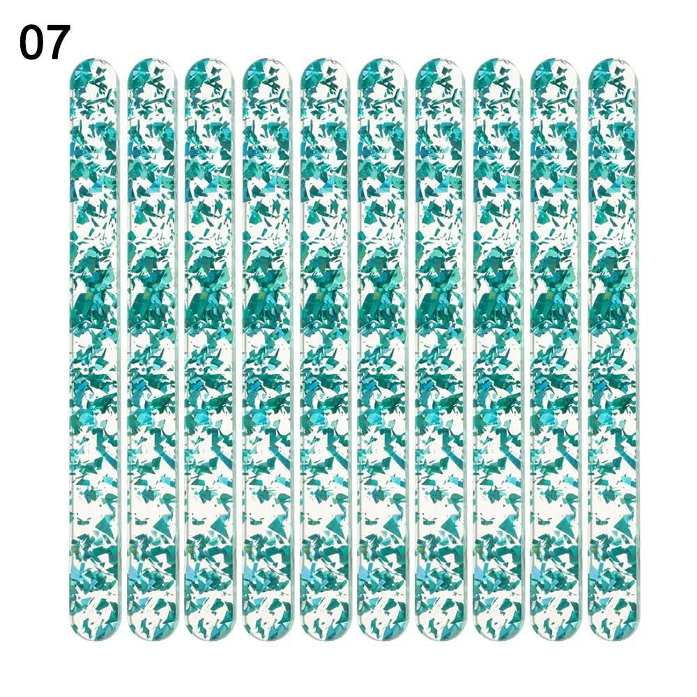 10 bâtonnets de glace en acrylique à paillettes réutilisables 11.5 CM - Image 13