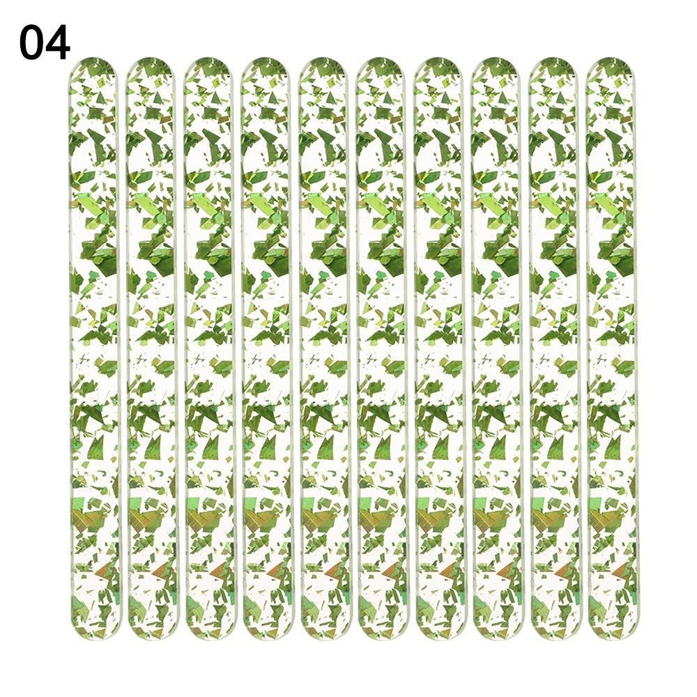 10 bâtonnets de glace en acrylique à paillettes réutilisables 11.5 CM - Image 12