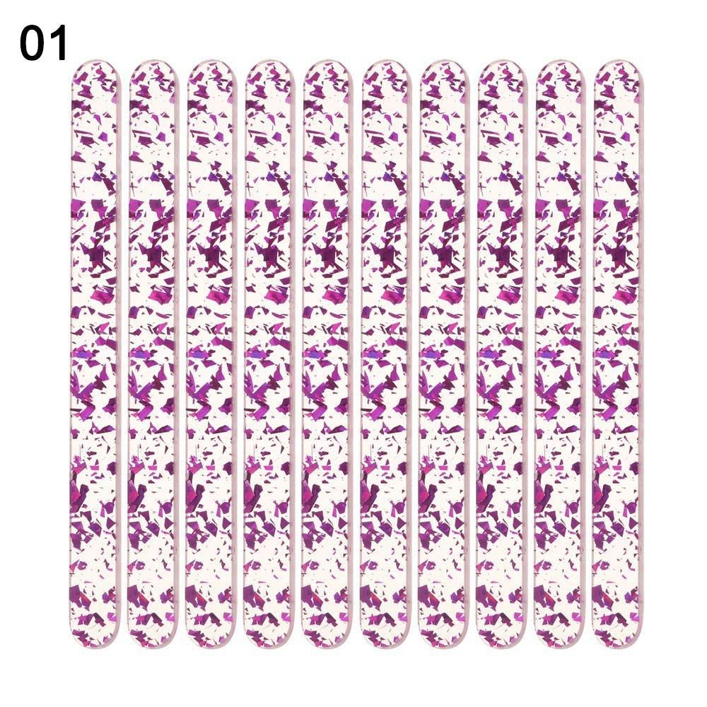 10 bâtonnets de glace en acrylique à paillettes réutilisables 11.5 CM - Image 9