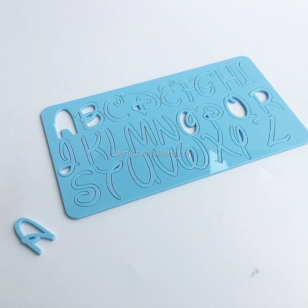 Embosseur pour Pâte à Sucre Alphabet avec Pinceau