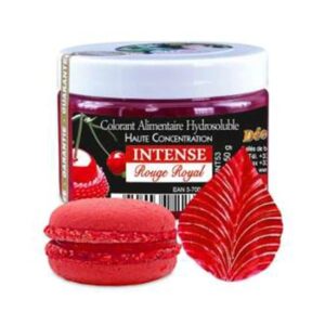 Colorant Alimentaire Hydrosoluble Intense en Poudre Rouge Royal 50gr - Déco Relief