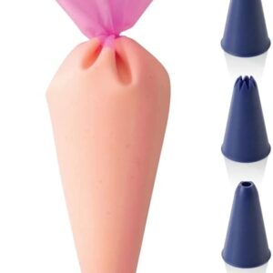 Poche à Decorer en Silicone + 5 Douilles