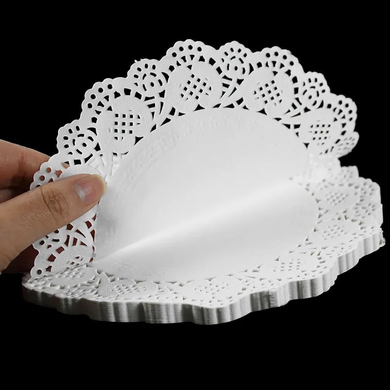 Papier Dentelle Blanc Ronde 9 cm 50 PCs - Image 4