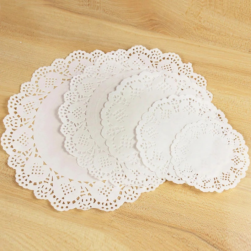 Dentelle Ronde en Papier Blanc 12pcs - Image 10