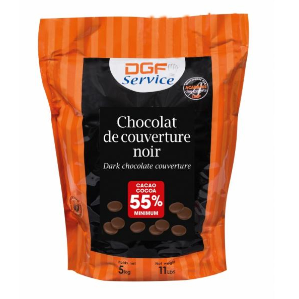 CHOCOLAT DE COUVERTURE 55% DGF 5KG