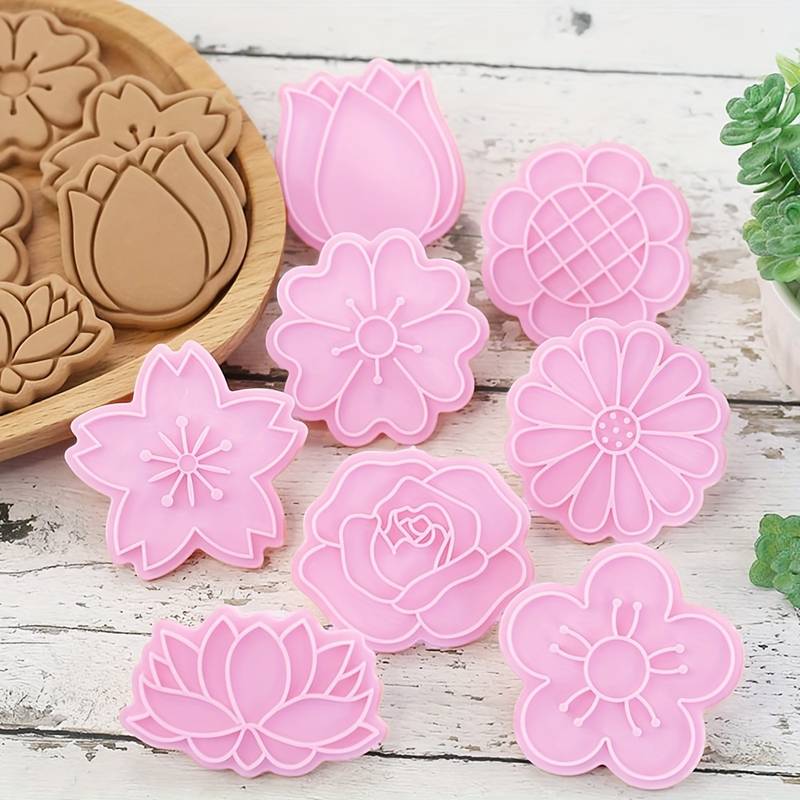 SET. 8 Emporte-pièces Fleurs - Image 3