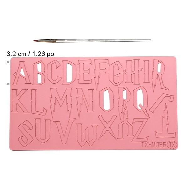 Embosseur pour Pâte à Sucre Alphabet Harry Potter avec Pinceau - Image 3