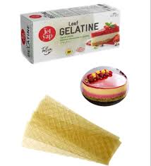 Gélatine en feuilles