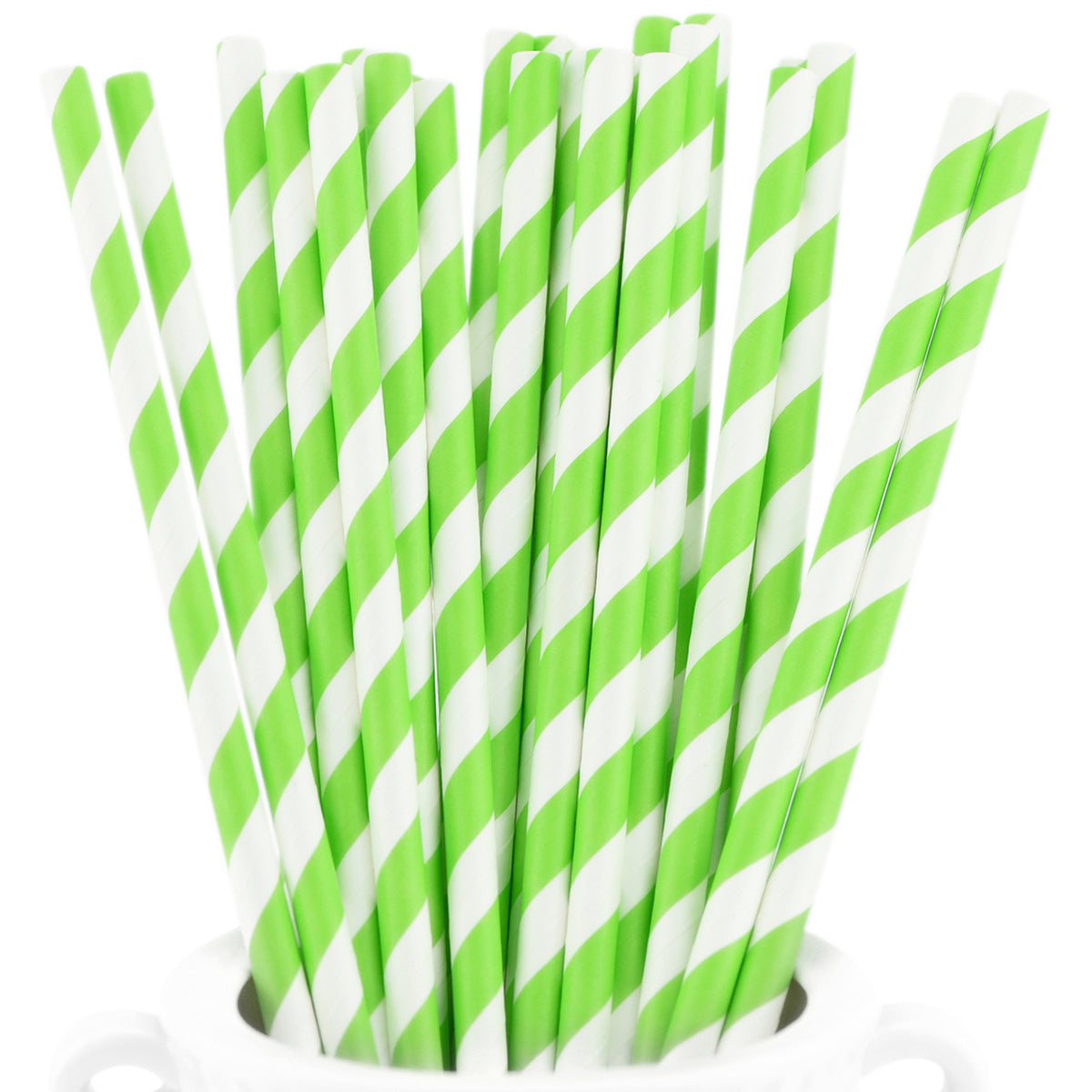 25 Pailles Papier pour Cake Pops Rayées - Image 9